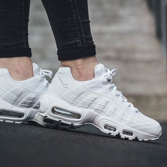 NIKE Air Max 95 Premium Sneaker Women's Air Max 95 Premium Low Top Sneakers White